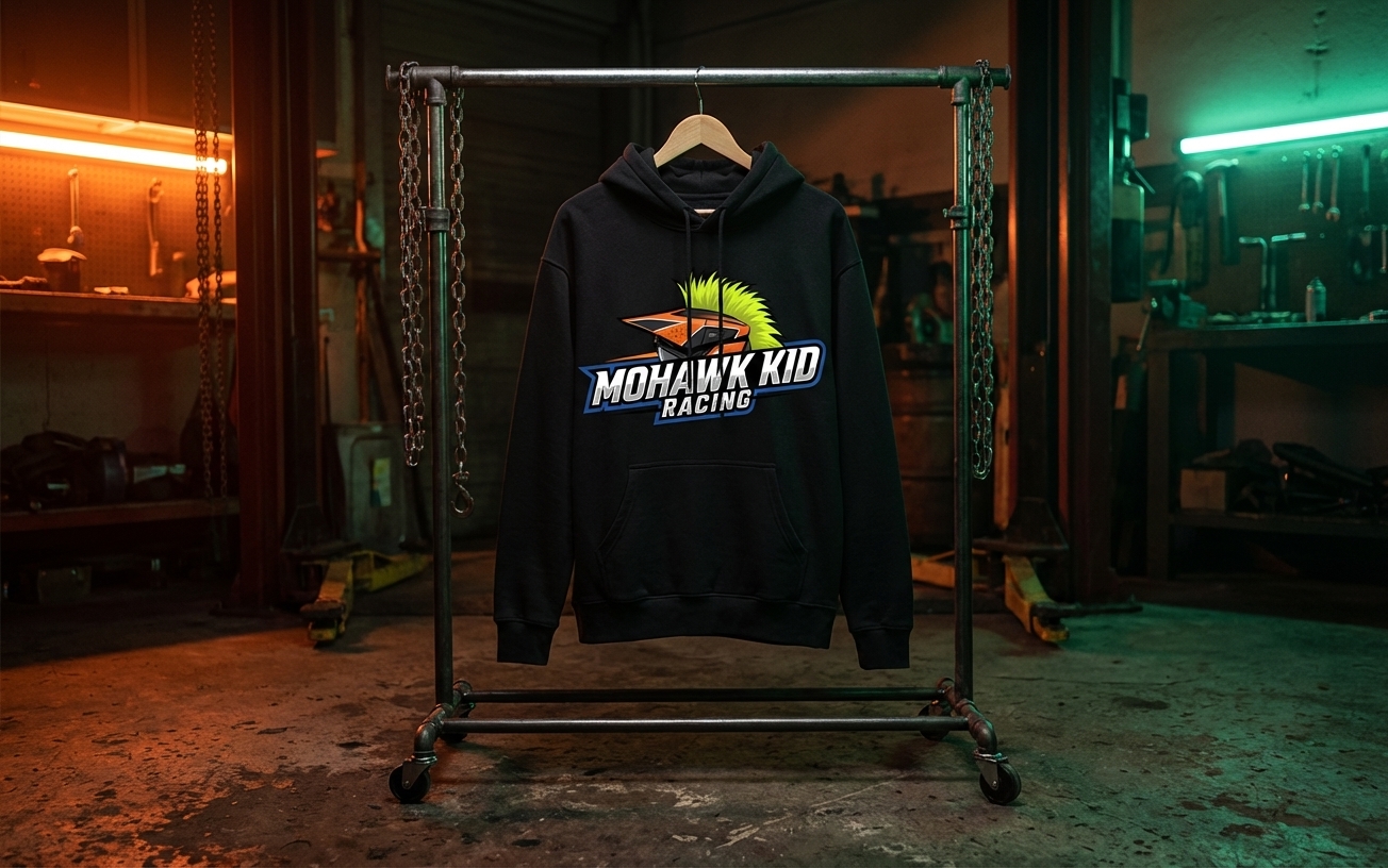 MKR Hoodie on rack